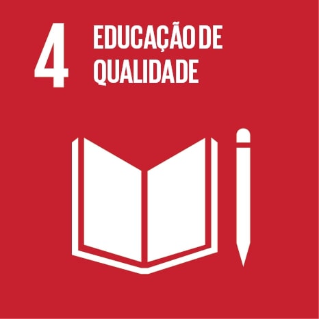 Logo ODS 4 Educação de qualidade