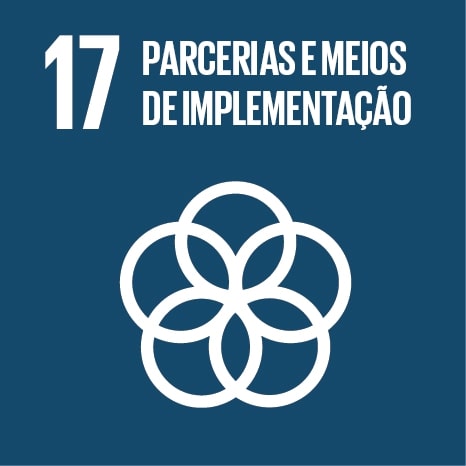 Logo ODS 17 Parcerias e meios de implementação