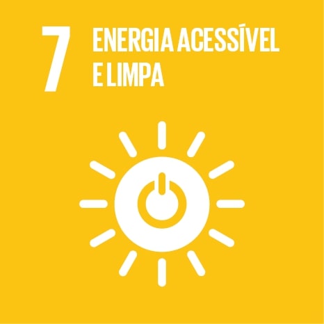 Logo ODS 7 Energia limpa e acessível